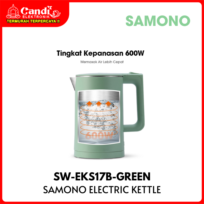 Samono Electric Kettle Sw-eks17b-green